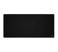 DELTACO GAMING DMP450 - Tapis de souris gaming en tissu noir avec coutures renforcées
