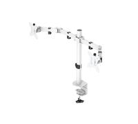 DELTACO GAMING GAM-040-W Simple Support de Table pour écran 33,0 cm (13) - 81,3 cm (32) Blanc Rotatif, inclinable + piv