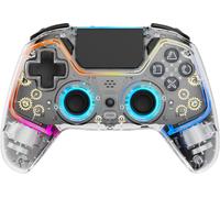 Deltaco Gaming GAM-169-T accessoire de jeux vidéo Transparent Bluetooth/USB Manette de jeu Android, Nintendo Switch, PC, PlayStation 4, iOS