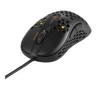 DELTACO GAMING Souris de jeu ultralégère avec RGB, noire