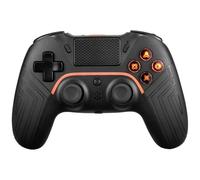 Deltaco Gaming – Manette sans fil PS4/PC – Bluetooth, 2 boutons macro programmables – Noir