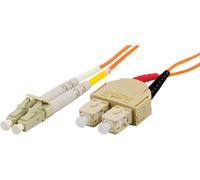 Deltaco LCSC-3M câble InfiniBand et à fibres optiques 2x LC 2x SC Orange