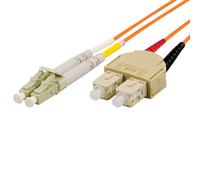 Deltaco LCSC-5M câble InfiniBand et à fibres optiques 2x LC 2x SC Orange