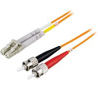 Deltaco LCST-2M câble InfiniBand et à fibres optiques 2x LC 2x ST Jaune