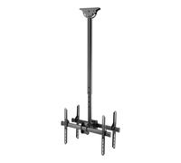 DELTACO Office Plafond TV double télescopique, 1060 mm-1560 mm, 45 kg, 37"-70