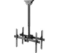 DELTACO Office Plafond TV double télescopique, 560 mm-910 mm, 45 kg, 37"-70