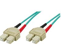 DELTACO OM3 câble en fibre optique SC - SC, Duplex, Multimode, 50/125, 3m