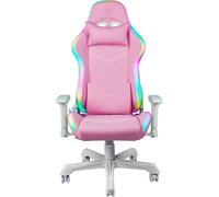 Deltaco PCH90 Gaming Stoel - Rug- en Nekkussens - RGB - Roze