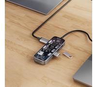 DELTACO Station d'accueil USB-C 3xUSB/SD/microSD/2xHDMI/RJ45 (USBC-HDMI30)