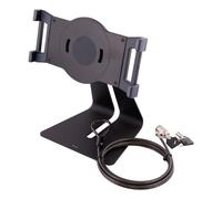 DELTACO Support de table universel pour tablettes, serrure à fil, rotation 360