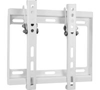 DELTACO Support mural, 23-42 ", 40 kg, inclinaison 14, VESA 75x75-200x200mm, blanc