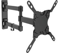 DELTACO Support mural pour TV/écran, 15"-40", max 20kg, 3 articulations, noir