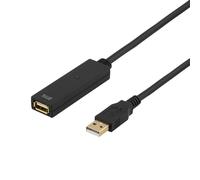 Deltaco USB2-EX3M câble USB USB 2.0 3 m USB A Noir