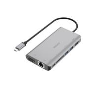 Deltaco USBC-HDMI18 station d'accueil Avec fil USB 3.2 Gen 2 (3.1 Gen 2) Type-C Gris