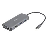 Deltaco USBC-HDMI25 station d'accueil USB Type-C Gris