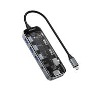 Deltaco USBC-HDMI30 station d'accueil USB Type-C Transparent