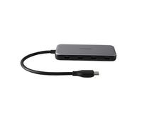 Deltaco USBC-HUB204 hub & concentrateur USB Type-C 5000 Mbit/s Gris
