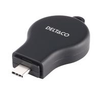 DELTACO Wireless Charger Magnetic 3in1 Powerbank schwarz (QI-1045)