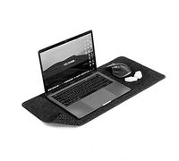 DELTAHUB - Bureau minimaliste en feutre (gris - (28 x 63 cm), petit)