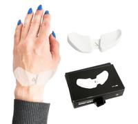 DELTAHUB Carpio 2.0 Repose-poignet ergonomique pour gaucher pour souris, soutien du canal carpien, soulagement de la douleur, anti-fatigue, glisse facile, élégant, ordinateur de bureau, ordinateur