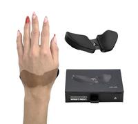 DELTAHUB Carpio 2.0 Repose-poignet ergonomique pour gaucher pour souris, soutien du canal carpien, soulagement de la douleur, anti-fatigue, glisse facile, élégant, ordinateur de bureau, ordinateur