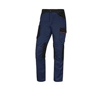 DELTAPLUS Delta Plus Pantalon de Travail Mach 2 M2PA3STR, 260 g/m², Bleu et Orange, Large