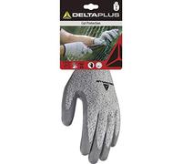Deltaplus DPVECUT34GR09 Econocut Gants en tricot fin - Paume avec revêtement en polyuréthane - 13 divisions - Gris - Taille 09