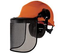 Deltaplus Forestier-2 Casques avec casque et visière, Orange