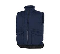 Deltaplus - Gilet SIER2BM3X Sierra2 en polyester/coton avec plusieurs poches 3XL bleu foncé lot de 20, bleu marine, XXXL