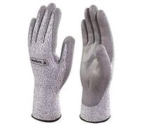 Deltaplus VECUT42GN08 Softnocut Gants en tricot fin - Paume revêtue de polyuréthane - Renforts gris, taille 08