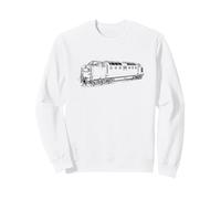Deltic Locomotive Classe 55 Train British Railways Rail Sweatshirt