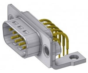 Deltron Connectors Deltron DTS09PYC/2M46UN SUB-D mâle 90 ° Nombre de pôles: 9 à souder, Pin 1 pc(s)