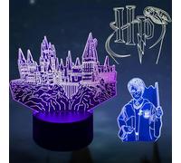 Deluisho Anime 3d Led Nachtlicht, Ha-rry Veilleuse 3d Illusion Led, Ha-rry Lampe, Veilleuse Stéréoscopique Visuelle à 16 Couleurs, Dimmable, Cadeau Parfait pour les Enfants
