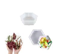 Deluisho Moules Silicone Résine, Moule Silicone Resine Epoxy Avec pour la Conservation des Fleurs, la Saint-Valentin, les Cadeaux D'anniversaire et la Décoration de Meubles (Petit)