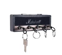 Deluisho Porte Clef Mural, Porte-clés Audio, Porte-clés Mural Rétro Créatif Avec 4 Prises de Guitare