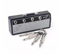 Deluisho Porte Clef Mural Porte-clés Audio, Porte-clés Mural Rétro Créatif Avec 4 Prises de Guitare