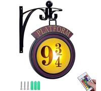 Deluisho Veilleuse murale 9 3/4 de personnage de film - Veilleuse murale pour enfants - Décoration de salon - Décoration de chambre d'enfant - Cadeau pour les amateurs de films