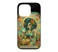 Delulu avec reçus Squelette Oracle Tarot Art Coque pour iPhone 13 Pro