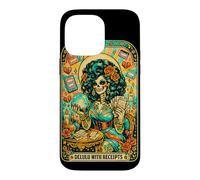 Delulu avec reçus Squelette Oracle Tarot Art Coque pour iPhone 14 Pro Max