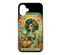Delulu avec reçus Squelette Oracle Tarot Art Coque pour iPhone 16 Plus