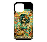 Delulu avec reçus Squelette Oracle Tarot Art Coque pour iPhone 16 Pro Max