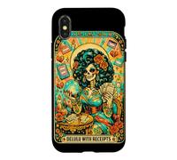 Delulu avec reçus Squelette Oracle Tarot Art Coque pour iPhone X/XS