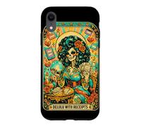 Delulu avec reçus Squelette Oracle Tarot Art Coque pour iPhone XR