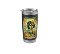 Delulu avec reçus Squelette Oracle Tarot Art Gobelet isotherme en acier inoxydable double paroi