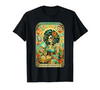 Delulu avec reçus Squelette Oracle Tarot Art T-Shirt Graphique avec Valeur
