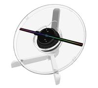 DELURA 25 cm 3D Hologramme Projecteur Ventilateur De Bureau Publicité Machine Oeil Nu WiFi LED Logo Holographique Lumière Lecteur Largement appliqué