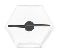 DELURA 30cm Hologramme WiFi 3D projecteur holographique Lecteur Hologramme Oeil Nu LED Affichage Ventilateur publicité lumière APP contrôle Largement appliqué