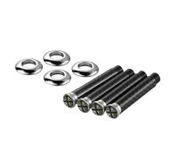 DELURA Compatible avec Mini pour Cooper S pour One pour Clubman pour Countryman pour R55 R56 R57 R58 R59 R60 R61 F56 4 Pièces Boutons De Verrouillage De Porte De Voiture Bouton Serrure Porte(Size:3)