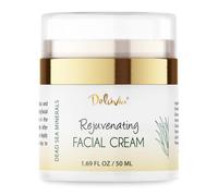 Deluvia Crème hydratante pour le visage à l'aloe vera bio, huile de noix de coco bio, vitamine C, vitamine E et huile de cynorrhodon, lotion quotidienne pour le visage pour peaux sèches, peaux