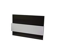 Delux Petit distributeur encastrable moderne 8, 12 et 24 modules Boîte de distribution pour montage mural 1 rangée et 2 rangées IP4x (8 modules en verre noir)